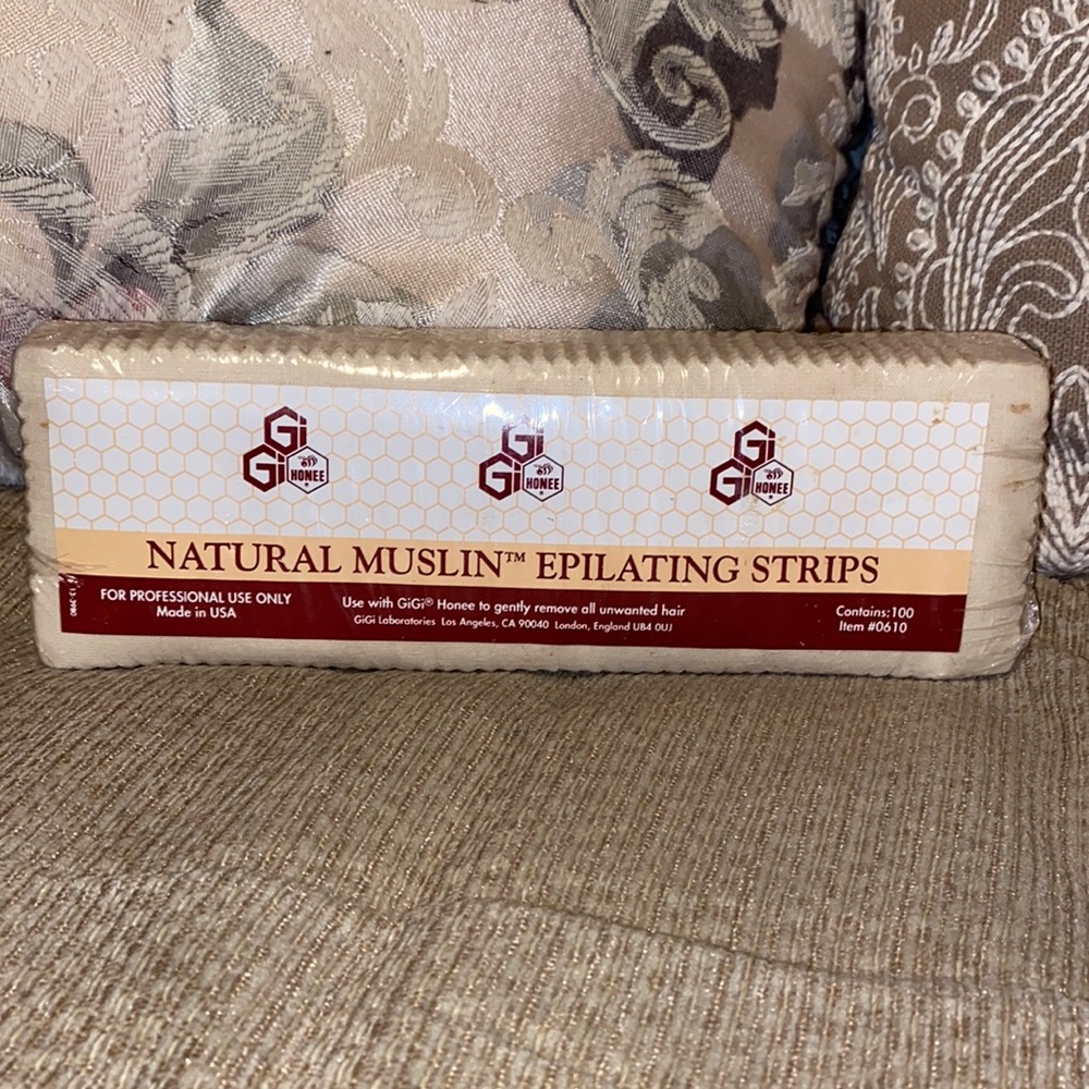 🐝 GiGi Natural Muslin Epilating Strips - 100 strips